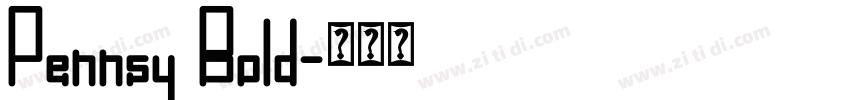 Pennsy Bold字体转换